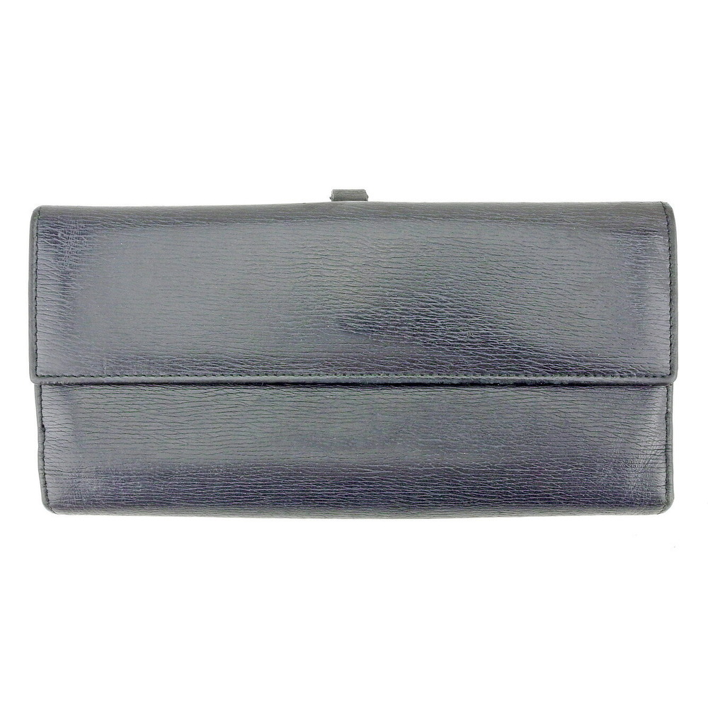 Gucci Wallet Black Leather Long Kandinsky